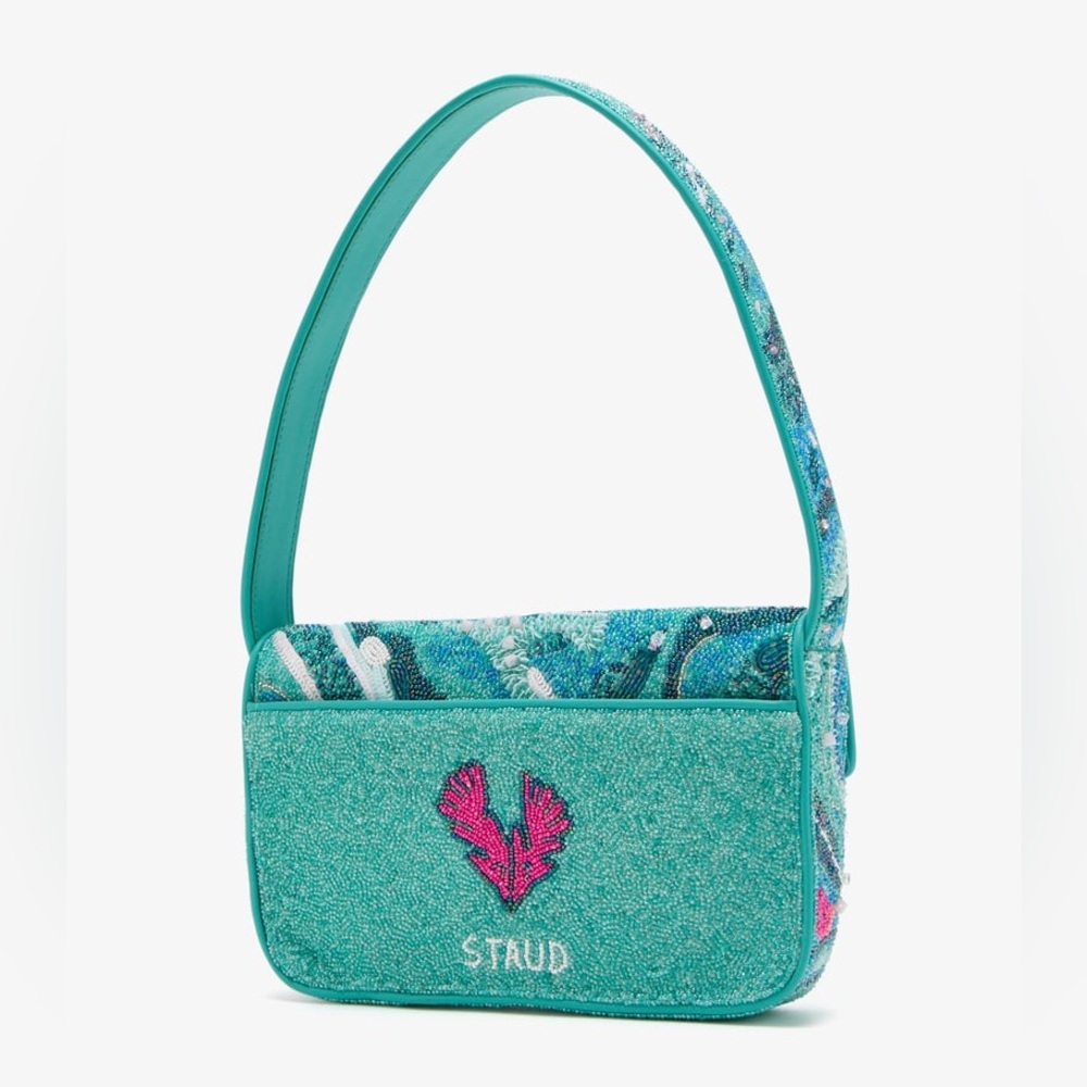 STAUD BEADED TOMMY BAG VIRAL TIDAL WAVE - Picture 7 of 12